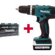 Аккум. ударная дрель-шуруповерт MAKITA HP 347 DWE в чем. + Набор бит 47 шт. (B-36170)