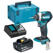 Аккум. шуруповерт MAKITA DTD 154 Z MAKPAC + АКЦИЯ (1 аккумулятор, зарядное) (18.0 В, БЕЗ АККУМУЛЯТОРА, 3 скор., 175 Нм, шурупы до 13 мм)