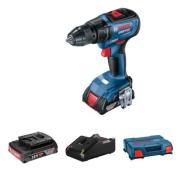 Аккум. дрель-шуруповерт BOSCH GSR 18V-50 в чем. (18.0 В,2 акк. 2.0 А/ч, 2 скор., 50 Нм, шурупы до 10 мм)