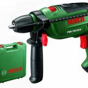 Дрель ударная BOSCH PSB 750 RCE в чем. (750 Вт, патрон БЗП, 1 скор.)