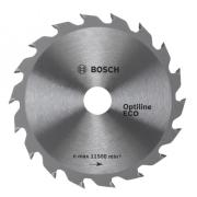 Диск пильный 160х20/16 мм 36 зуб. по дереву OPTILINE ECO WOOD BOSCH (твердоспл. зуб)