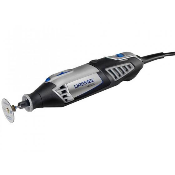 Гравер электрический DREMEL 4000-1/45 в кейсе + набор насадок (130 Вт, 10000 - 33000 об/мин, цанга 3.2 мм)