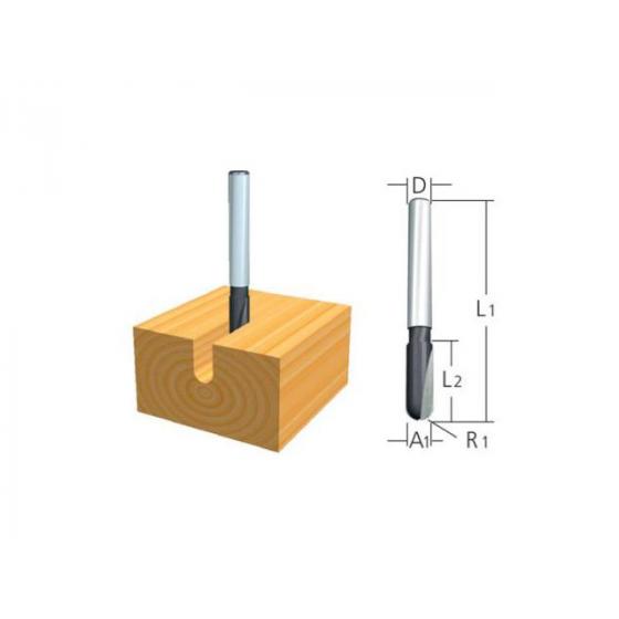 Фреза галт.6х12,7х6х32х2Т (MAKITA)