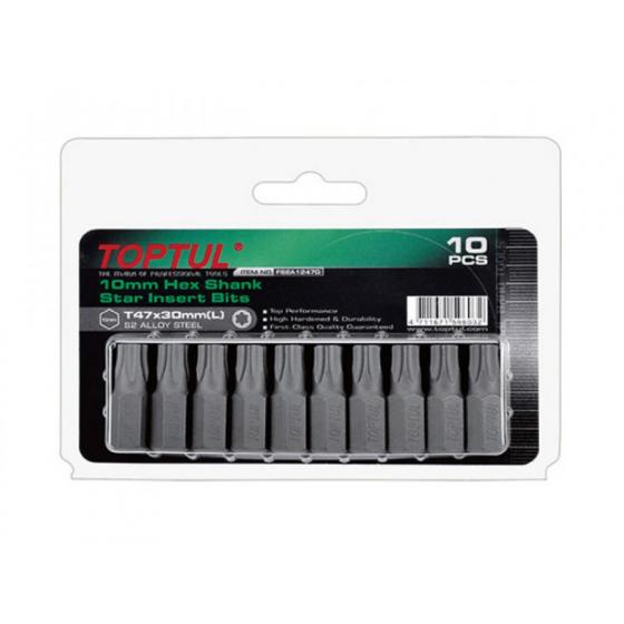 Насадка TORX T30 30мм 10шт блистер TOPTUL (FSEA1230G)