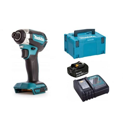 Аккум. шуруповерт MAKITA DTD 153 Z MAKPAC + АКЦИЯ (1 аккумулятор, зарядное) (18.0 В, БЕЗ АККУМУЛЯТОРА, 1 скор., 170 Нм, шурупы до 13 мм)